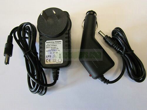 AUS Leapfrog Leappad Leap Pad/Leapster 9V Mains AC Adaptor Car Power Supply Set