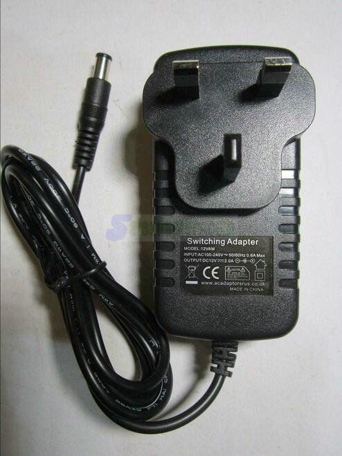 12V 2A UK Mains AC-DC Adaptor Power Supply for LG W1930S Monitor