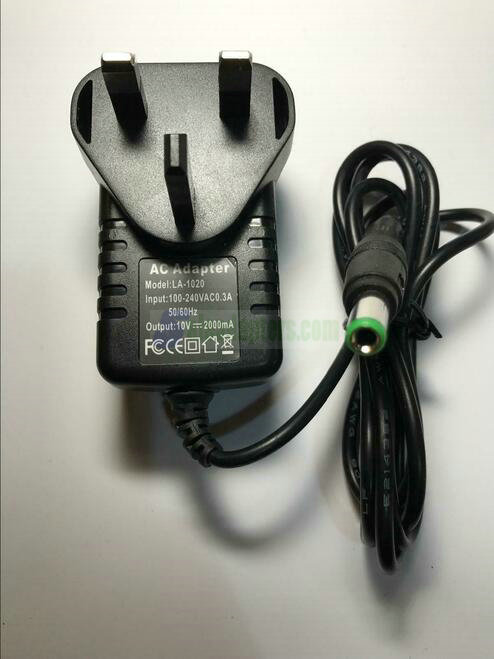UK Replacement for 10V 1A AC Switching Adapter 6.3mm x 3.0mm for Engine PAD-124