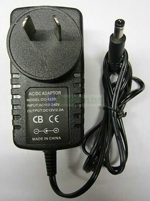 AUS 12V AC Adaptor Charger for Panasonic DVDLS84 DVD-LS84 Portable DVD Player