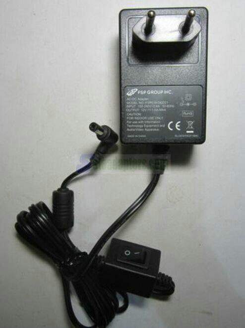 EU FSP GROUP INC AC/DC Adapter Power Supply FSP018-DEEE1 12V 1.5A 5.5mm x 2.5mm