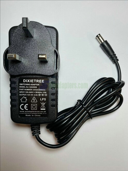 UK 12V Negative Tip AC-DC Switching Adapter 4 Ross Clone 5 Knob Compressor Pedal