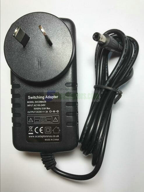 AUS Australian 9V 1.8A Mains AC-DC Adaptor Power Supply Charger 5.5mmx2.1mm