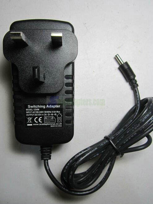 UK Replacement 12V 2000mA Switching Adaptor Power Supply for model FJ-SW1202000B - Click Image to Close