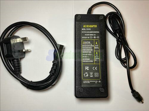 UK 12.0V 12V 10A 120W AC-DC Adaptor Power Supply 5.5 x 2.1 Positive Polarity