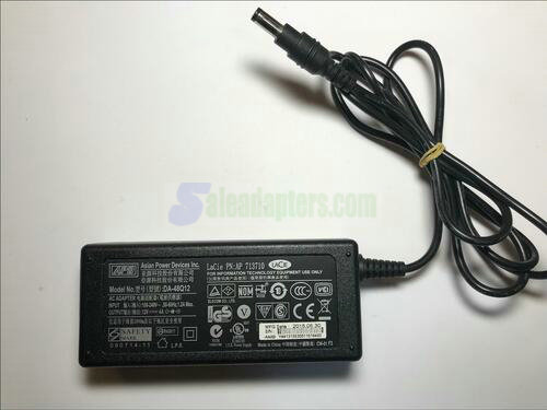 Genuine ASIAN POWER DEVICES Lacie PN 713710 12V 4A DA-48Q12 AC Adapter PSU