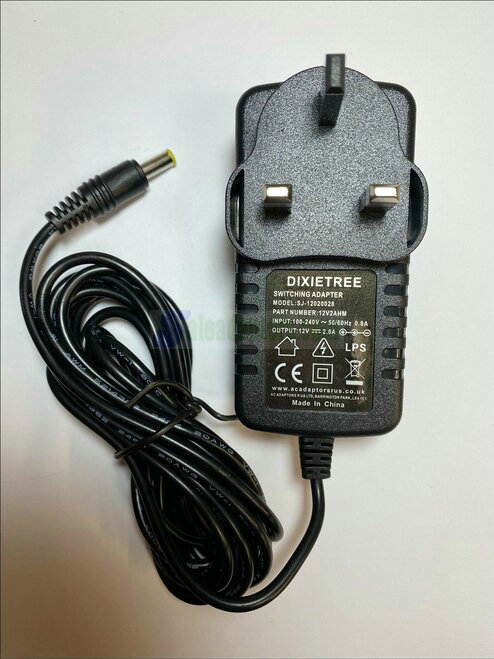 UK 12V Mains AC Adaptor Power Supply for Sony Model PCVA-SP2 Speaker System