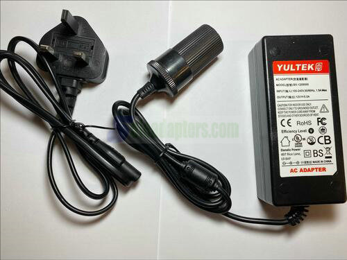 12V 5A 5000mA AC-DC Switching Adaptor Power Supply with Car Socket 12VDC CLA