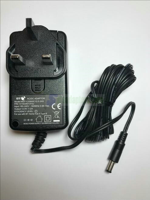 12V 2A UK Mains AC-DC Adaptor Power Supply for Humax HB-1100S Satellite Receiver - Click Image to Close