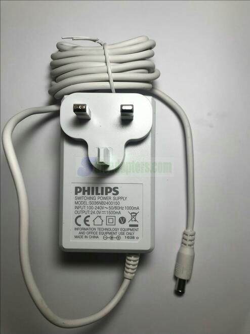 Genuine Philips 24V 1.5A CP9965/01 Lumea Essential Adapter for SkinCare System - Click Image to Close