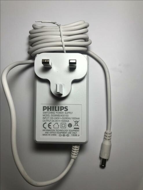 Replacement 24V Charger AC Adaptor for Lumea Prestige CP0517