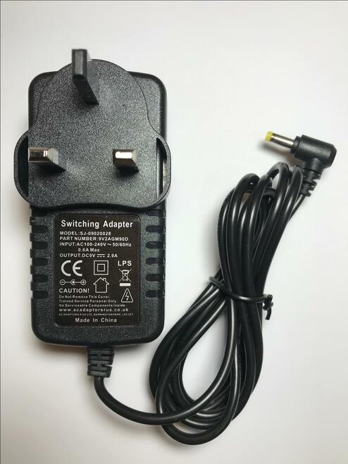 Ikasu DVB-98T Portable DVD Player Mains AC-DC Adaptor Power Supply UK Plug - Click Image to Close