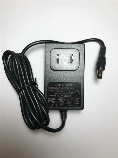 USA 12V Switching Adaptor Power Supply for WD My Book AV WDBABT0010HBK