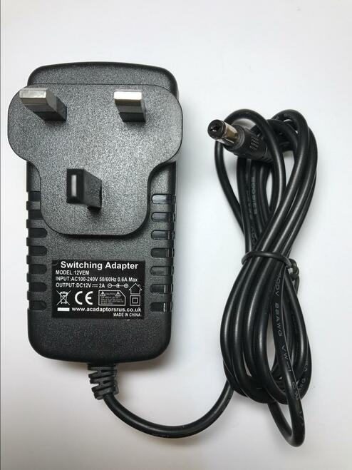 12V 1.5A Mains Switching Adaptor for Nextbase SDV37S SDV Portable DVD Player - Click Image to Close