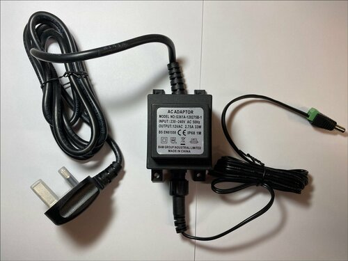 UK 12V SEC 20VA Mains AC-AC-DC Switching Adapter 4 Fibre Optic Christmas Tree