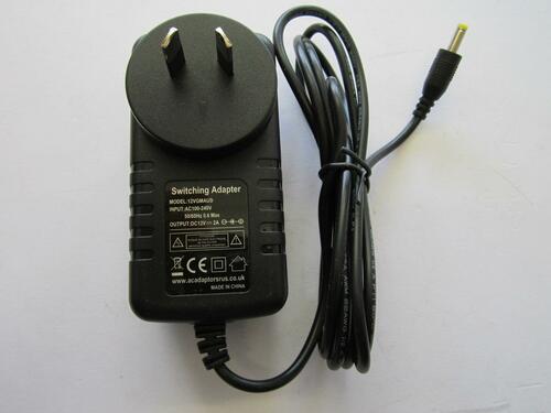 AUS 12V 2A AC Power Adaptor Charger for Bush 10-inch Portable DVD Player CDVD100W1SW