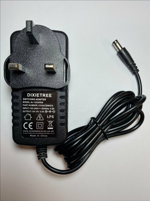 12V Negative AC-DC Adaptor Power Supply for Boss DM-2 Delay Guitar Effect Pedal - Click Image to Close