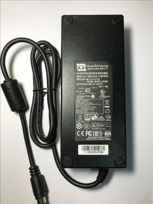 Genuine Channel Well Technology AC Adapter CAD120121 4 Pin Power Supply - Click Image to Close