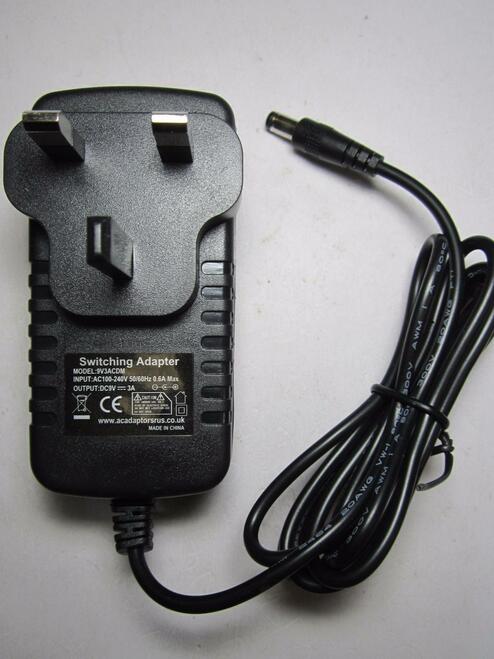 Replacement for 9V 1200mA AC/DC Adaptor for ASDA ONN DAB FM Radio model ODABR01