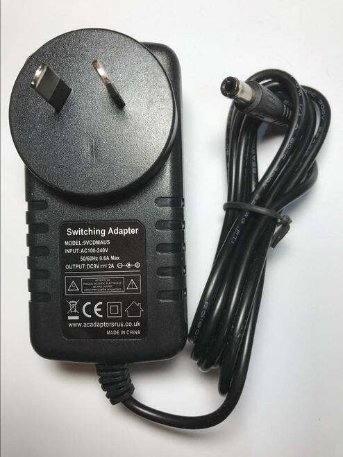 AUS Switching Adapter 9V/1.0A Power Supply Charger for X Rocker Gaming Chair