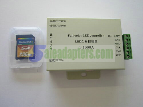 Full Colour LED Strip SD Card Controller for Light Vision Curtain 5V-24V 4 Speed