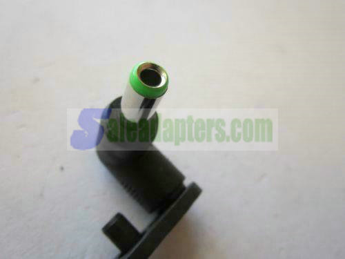 DC Push On Tip Female 5.5mmx2.1mm to Male 6.3mm x 3.0mm 6.3x3 Green 90 Degree