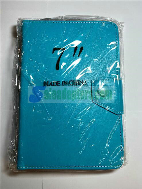 Light Blue Android Logo Folder Case for 7-inch BQ Maxwell/Pascal Tablet - Click Image to Close