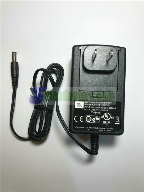 USA PLUG Genuine JBL Switching Power Supply YJS036B-1202500D 12.0V 2500mA