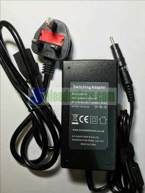 12V 4A Mains 4000mA Switching Adapter Power Supply with 3.5mm x 1.3mm Connector