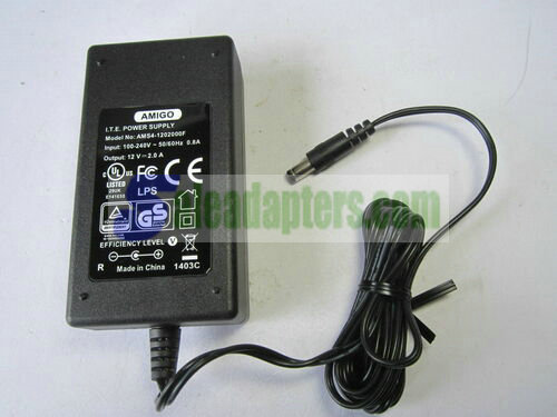 12V 12.0V 2A 2000mA AC-DC Switch Mode Adapter Desktop Power Supply 5.5mm x 2.1mm