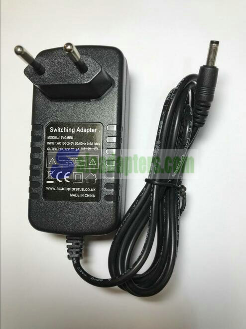 Scott Portable DVD Player AC Adaptor Mains Charger AC-DC ADAPTOR 12V EU 2 Pin