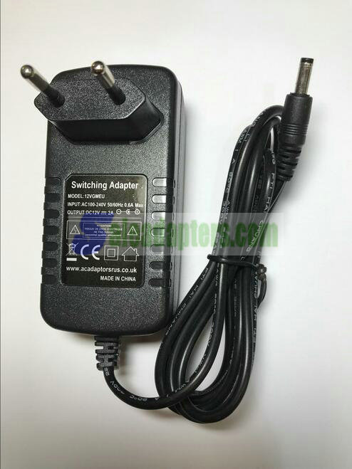 EU 12V PHILIPS PET740/05 PET740/12 DVD PLAYER AC ADAPTOR POWER SUPPLY PLUG