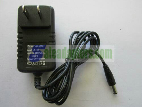 Replacement for AC/DC Power Adaptor Model SHEN.D.K-0302 12VDC 600mA