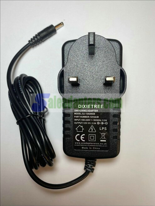 12V AC-DC Switching Adapter Plug same as YQS-120100 for House Alarm