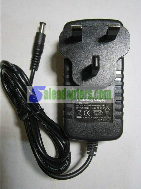 12V 2A UK AC-DC Switching Adapter for LG W1930S Monitor