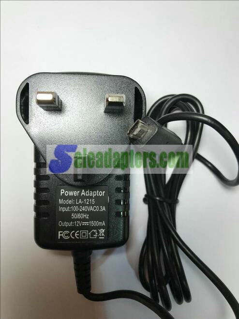 12V 1.5A Mains AC-DC Adaptor Power Supply Charger for Acer A510 Olympic Edition