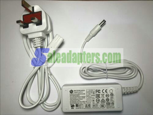 UK White AC-DC Switching Adaptor Power Supply Desktop 5.5mm x 2.1mm / 2.5mm PSU