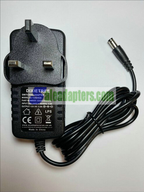 12V AC Adaptor for BYOC Ross 5 Knob Compressor DIY Kit from Build Your Own Clone