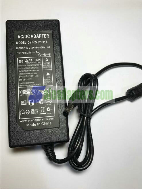 Replacement for Philips Switching Power Adapter GFP451DA-2419-1 24V 1.9A