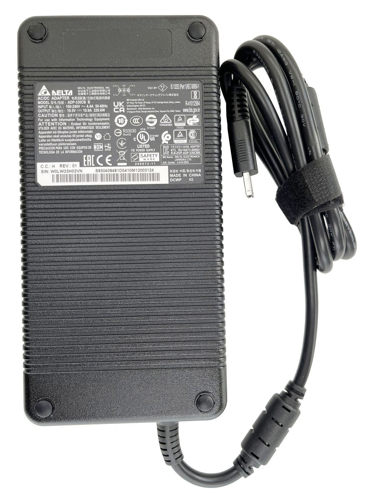 Delta 19.5V 16.9A 330W AC Adapter Charger For MSI Raider 12UHS-069 12UGS-070 Brand: DE