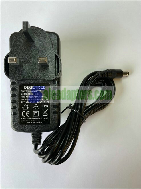 18V 1A Mains AC-DC Adaptor Power Supply Charger 5.5x2.1 Negative Centre