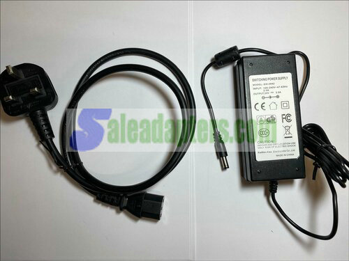 Replacement for 24V 3000mA Switching Mode Power Supply GPE072D-240300W UK Plug - Click Image to Close