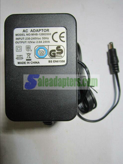 UK Plug Replacement 12V AC-AC Adaptor Power Supply for Roland Sound Module SC-33