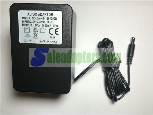 Replacement for 13V 400mA AC Adapter NLA040130W1E1 for MYCOMM Optima 13.8V Input