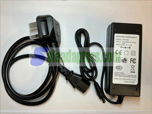 UK Replacement 24V AC-DC Power Adaptor for BROTHER SCANNCUT CM350/CM550/CM650