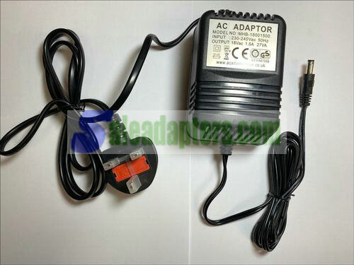 18Vac 18V AC Power Adaptor for Alto Professional ZMX862 6-Channel 2-Bus Mixer