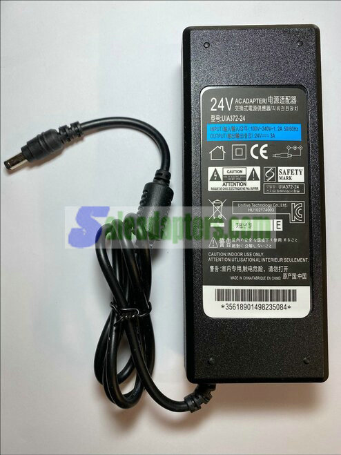 24V 3A 3000mA AC-DC Switching Adapter Desktop Power Supply PSU 2.5mm 2.1mm
