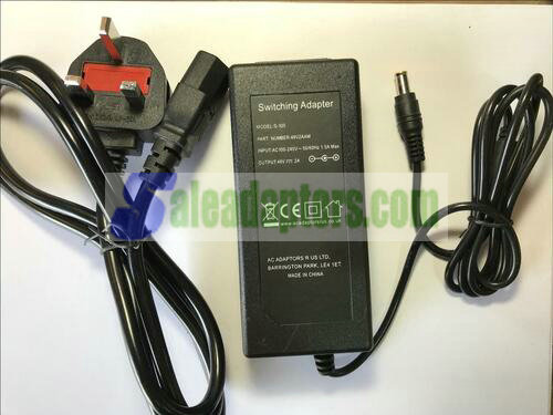 UK 48V 2000mA Switching Power Adapter for Swann NVR8-7082H CCTV System DVR Box