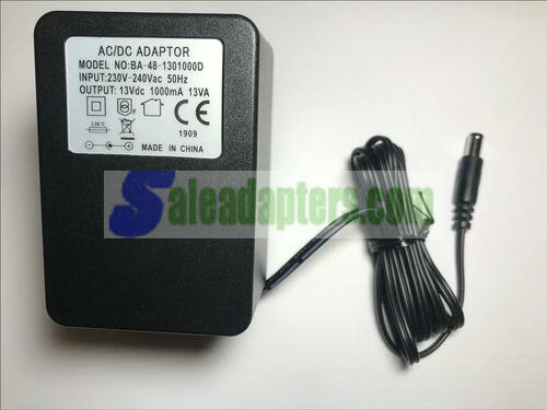 13V Replacement for 15V 1000mA HYGD1811-1510 Charger AC Adaptor Transformer