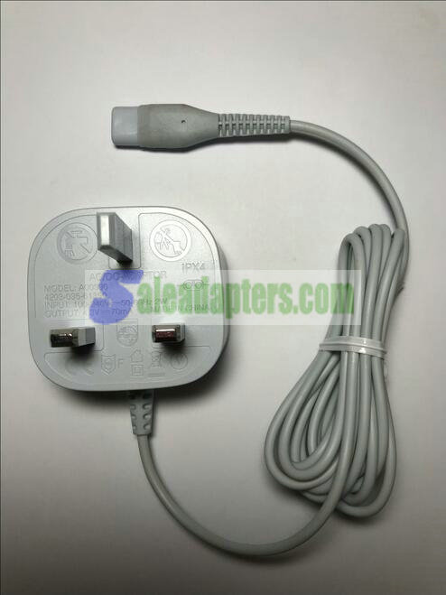 4.3V 70mA AC Adaptor Charger for Philips 422203629021 UK 3 Pin Power Lead